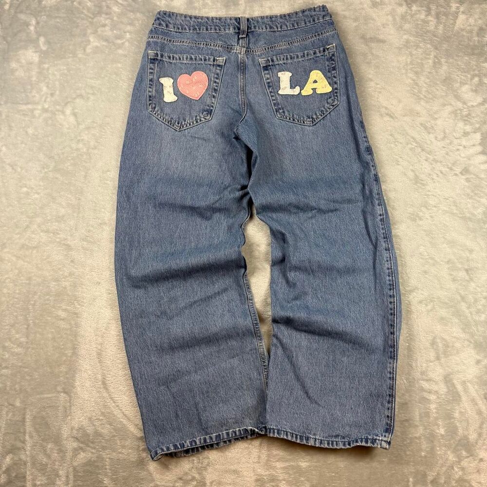 Hollister-co Women's Blue and Navy Jeans